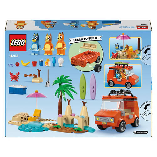 Bluey's Beach & Family Car Trip Building Blocks