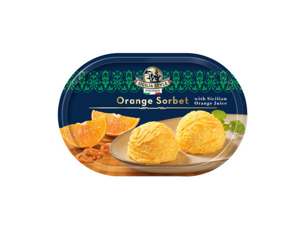 Apelsinsorbet