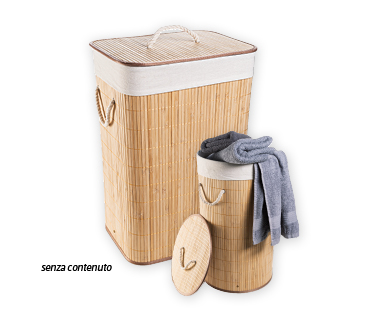 Cesta per biancheria in bambù EASY HOME(R)