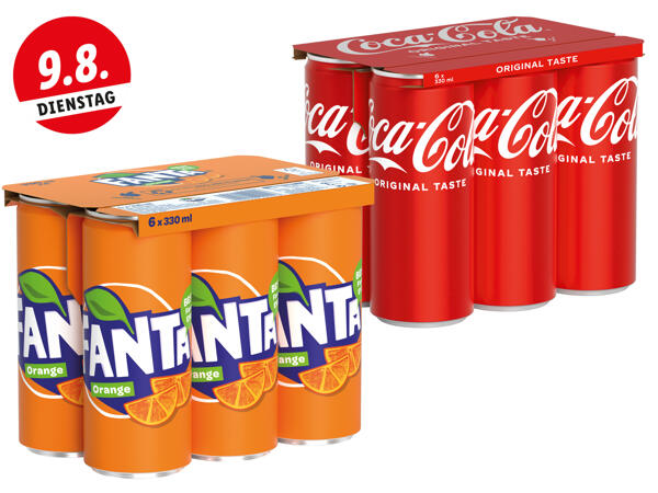 Cola Zero, Cola Original oder Fanta