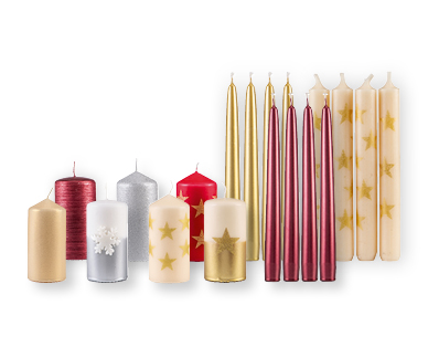 Candele natalizie assortite