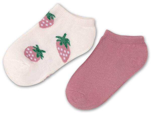 Kinder Sneakersocken, 2 Paar