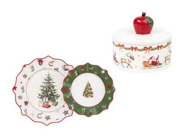 Set d'assiettes de service/​boîte à biscuits
