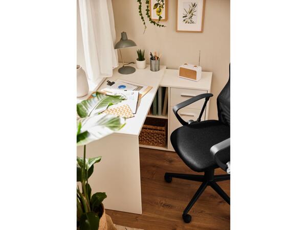 Desk with cupboard