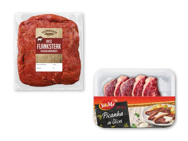 VILSTRUPGÅRD/​SOL&MAR Okseflanksteak eller picanha