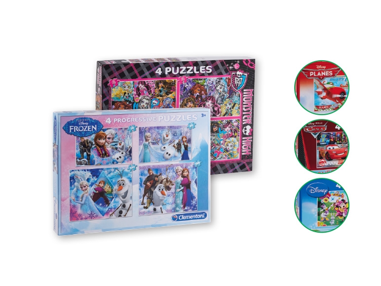 Clementoni(R) 4-in-1 Character Puzzles