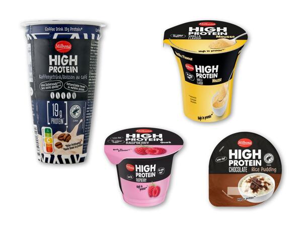 MILBONA High Protein kaffedrik, mousse, risdessert eller kvark