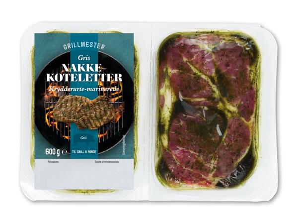 Marinerede nakkekoteletter