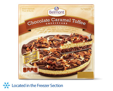 Belmont Chocolate Caramel Toffee Cheesecake