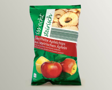 Apfelchips natur geriffelt