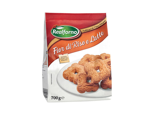 Shortbread Biscuits with Rice Pudding