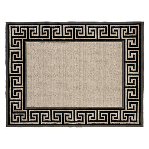 5' x 6' 7" Indoor/Outdoor Rug - Beige Border