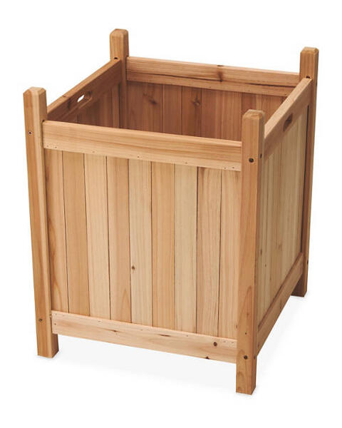 Wooden Cube Planter