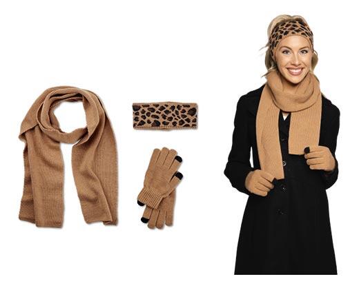 Serra 
 Ladies' 3-Piece Hat, Gloves and Scarf Set