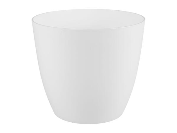 Parkside 18cm Plant Pot - White