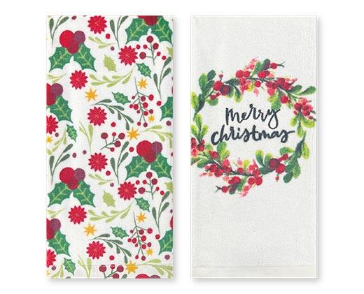 Merry Moments 
 2 Piece Holiday Towel Set