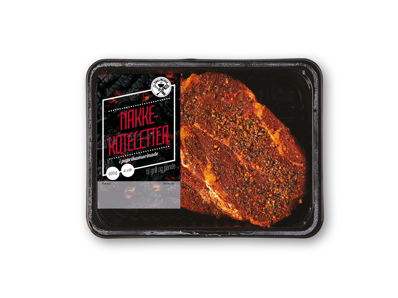 GRILLMESTER Krydrede nakkekoteletter