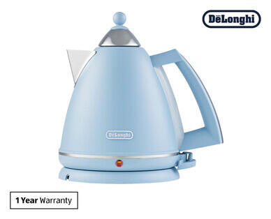 De'Longhi Argento Flora 1.7L Kettle - Agave Blue or Jasmine Beige
