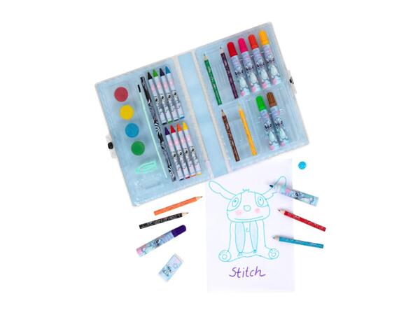 Stitch Mini Colouring Case - 34 Pieces