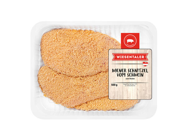 Frisches Wiener Schnitzel paniert/Cordon Bleu