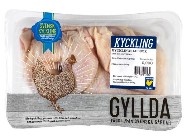 Färska kycklingklubbor
