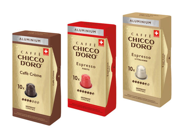 Capsules de café en aluminium Chicco d'Oro
