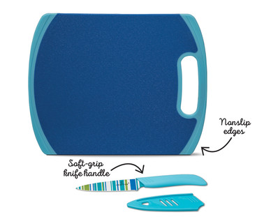 Crofton 3-Piece Cutting Board and Paring Knife Set