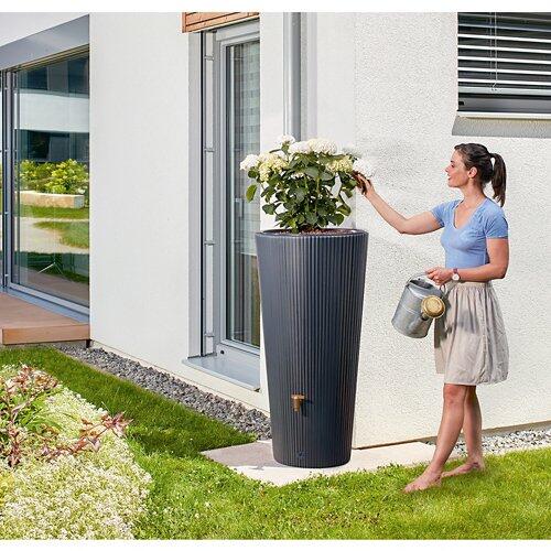 2in1 DECOR Regenspeicher graphite