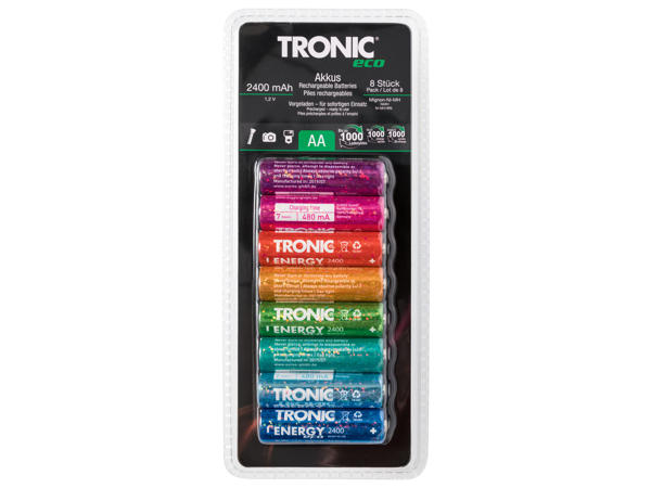 Batterier, 8-pack
