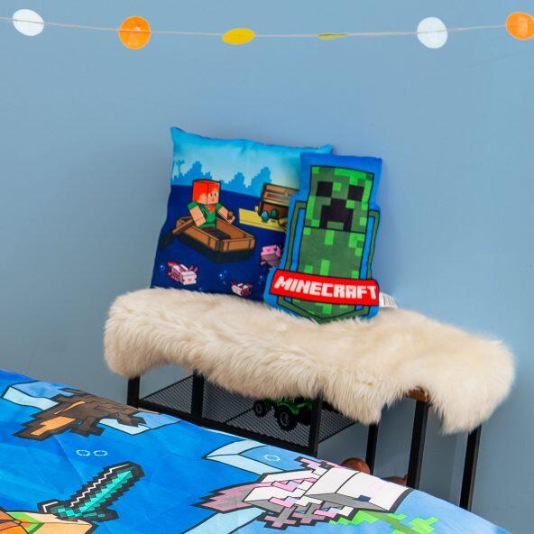 POKEMON/MINECRAFT(R) Plaid ou coussin (moulé)