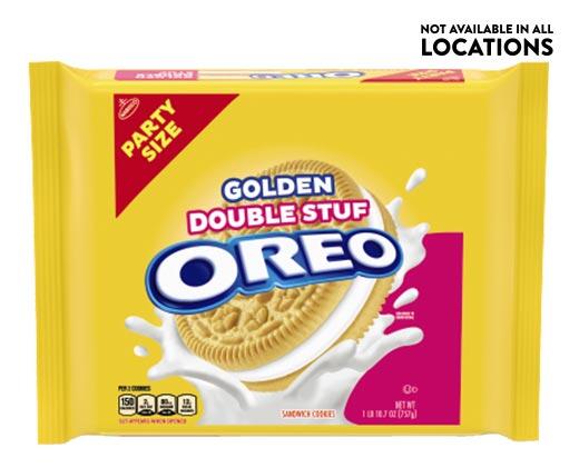 Nabisco 
 Party Size Oreo Golden Double Stuf or Mint