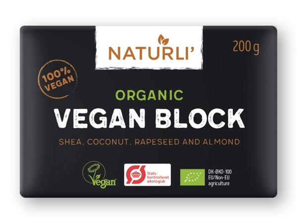 NATURLI‘ Økologisk drik, vegan block eller smørbar