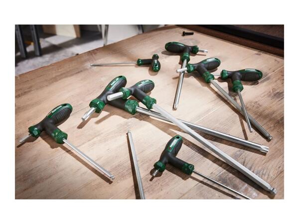 Parkside T-Handle Hex & Star Key Set - 16 Piece Set