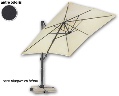 Parasol suspendu en aluminium GARDENLINE(R)
