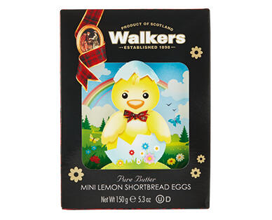 Walkers 3D Mini Shortbread Eggs 150g - Lemon