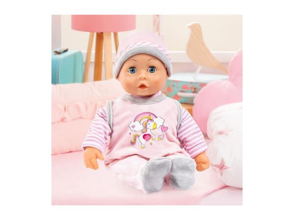 Bayer Design Piccolina First Words Baby In Light Pink Outfit