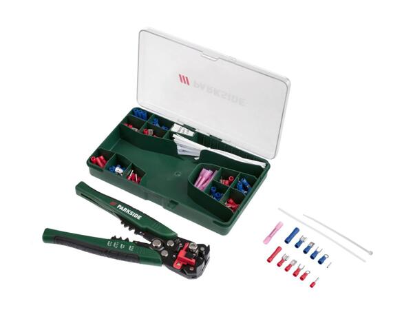 Automatic wire stripper & crimping pliers set, 231 pieces