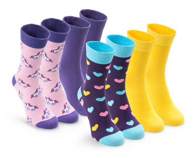 Damen-/Herren-Fun-Socks, Doppelpkg.