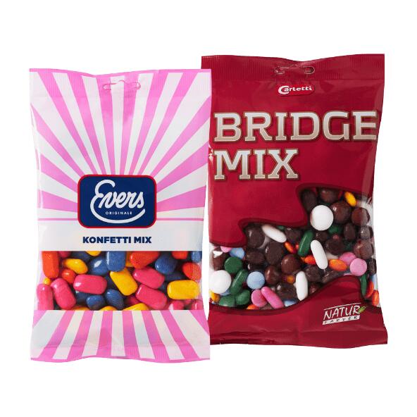 Konfetti eller Bridge mix