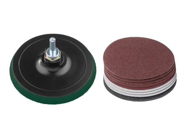 Parkside Hook & Loop Sanding Pad With Sanding Sheets - 12 Piece Set