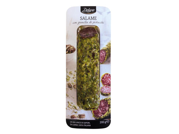 Salami with Chopped Pistachios