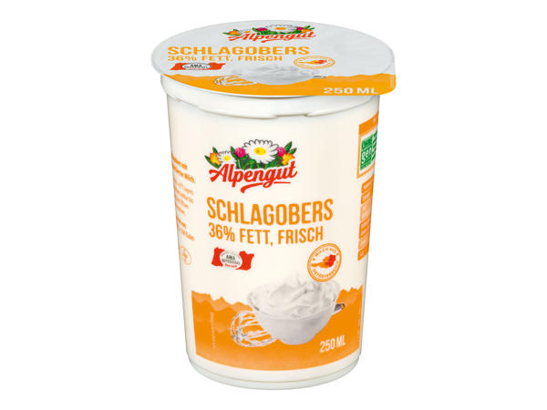 ALPENGUT Frisches Schlagobers