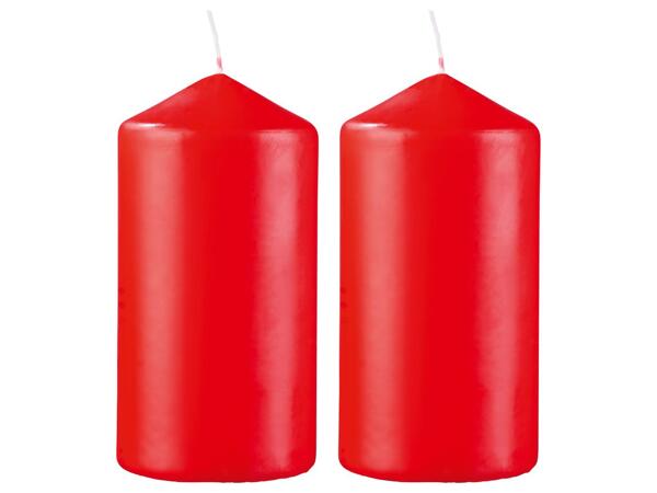 Scented Candle In Glass Jar or Christmas Pillar Candles, 2, 4 or 6 Pieces