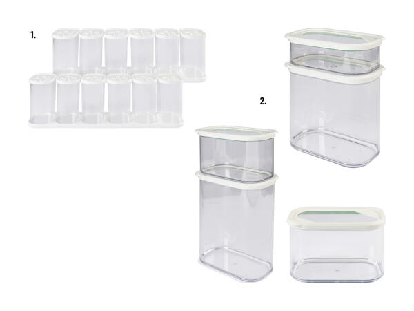 Set de boîtes à provisions/​à épices