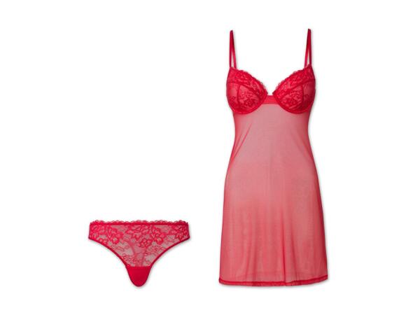 Damen Negligé-Set, 2-teilig