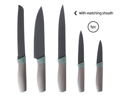Coloured Knife Set 5pc