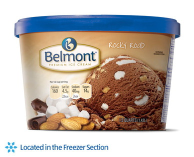 Belmont Rocky Road or Birthday Cake Ice Cream
