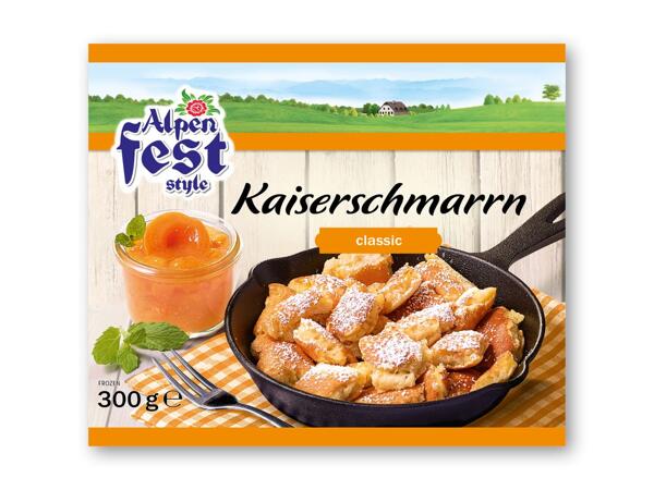 ALPENFEST Kaiserschmarrn eller æblekage
