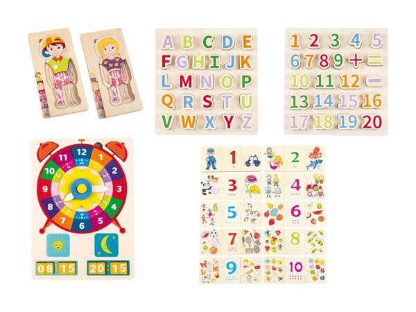 Puzzle didattico/​gioco a incastro in legno