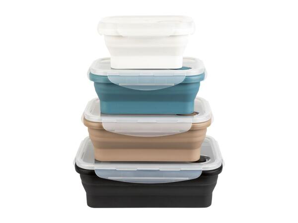 Ernesto Collapsible Rectangular Food Storage Containers - Set of 4